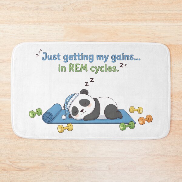 Item preview, Getting Gains in REM Cute Panda Gym designed and sold by dreephic22.