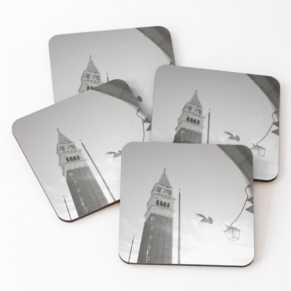 Item preview, Piazza San Marco, Venice - Black and White Street Photography designed and sold by CarolinaReina.