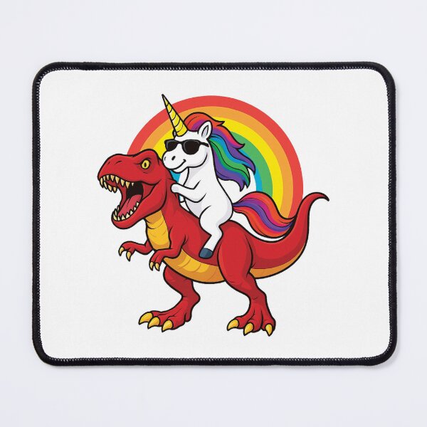 Item preview, Unicorn Riding T-Rex Dinosaur | Funny Rainbow Unicorn Dino Rider designed and sold by PrintsGate.