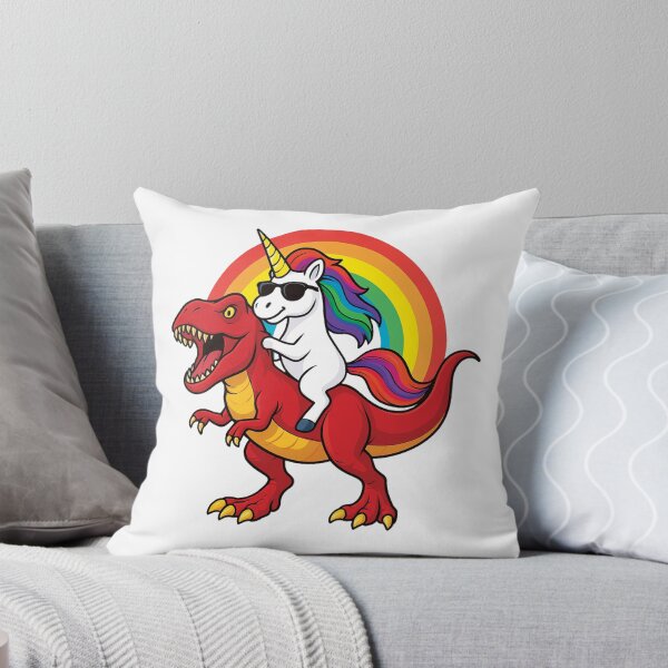 Item preview, Unicorn Riding T-Rex Dinosaur | Funny Rainbow Unicorn Dino Rider designed and sold by PrintsGate.