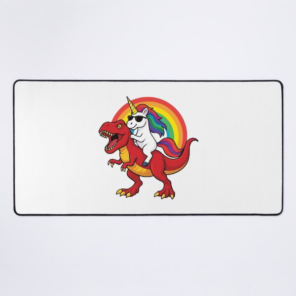 Item preview, Unicorn Riding T-Rex Dinosaur | Funny Rainbow Unicorn Dino Rider designed and sold by PrintsGate.