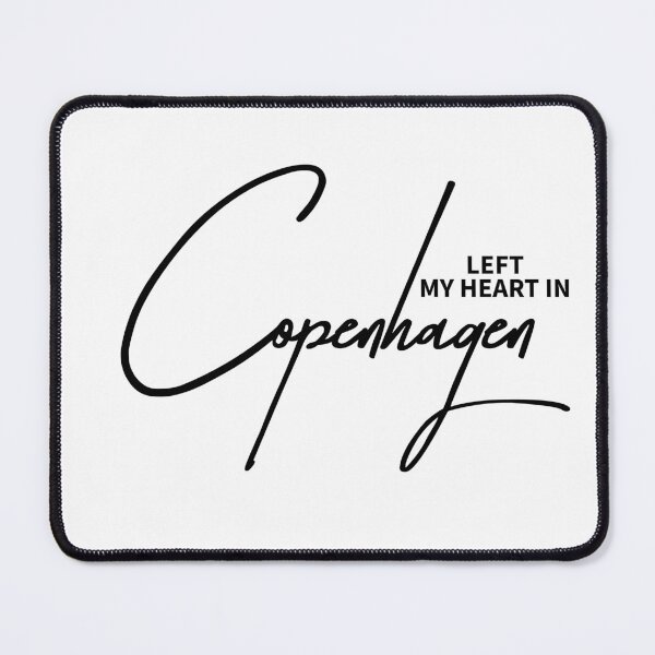 Item preview, Left My Heart in Copenhagen – Aesthetic Travel Quote for Wanderlusters designed and sold by ReggieDior.
