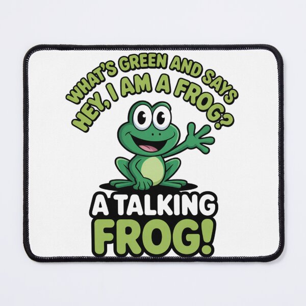 Item preview, What's green and Says I am a frog? designed and sold by Ink And Inspire.