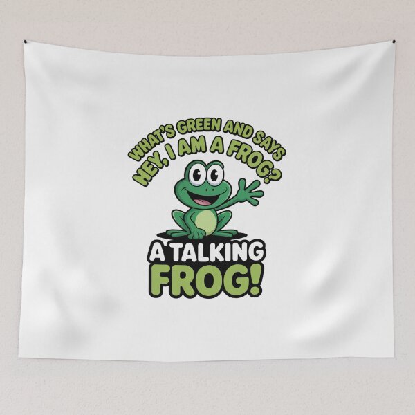 Item preview, What's green and Says I am a frog? designed and sold by Ink And Inspire.