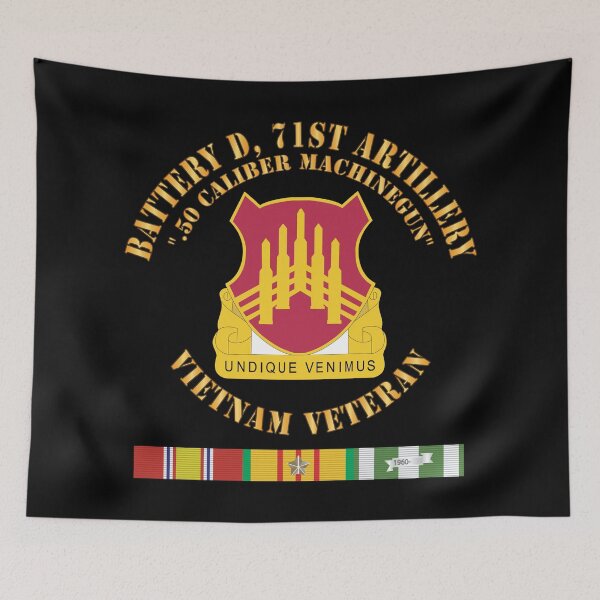 Item preview, Army - Battery D, 71st Artillery(.50 Caliber Machinegun X 300) designed and sold by Military Insignia Products.