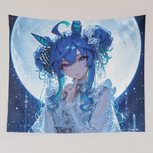 Item preview, Twin Turbo Moonlight Elegance Uma Musume Pretty Derby Anime Waifu designed and sold by thedarvills.