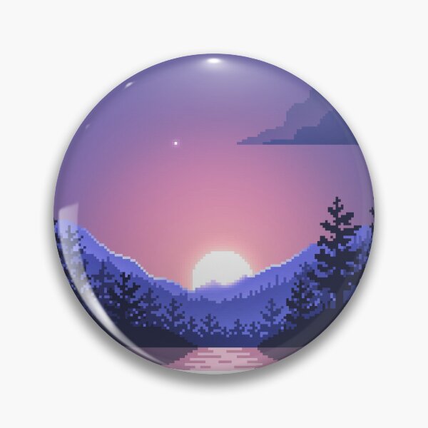 Item preview, Pixel Art Sunset Shooting Star designed and sold by Kate27sun.