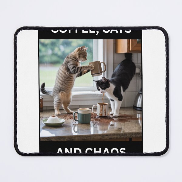 Item preview, Coffee, cats and Chaos designed and sold by Nova-StudioCo.