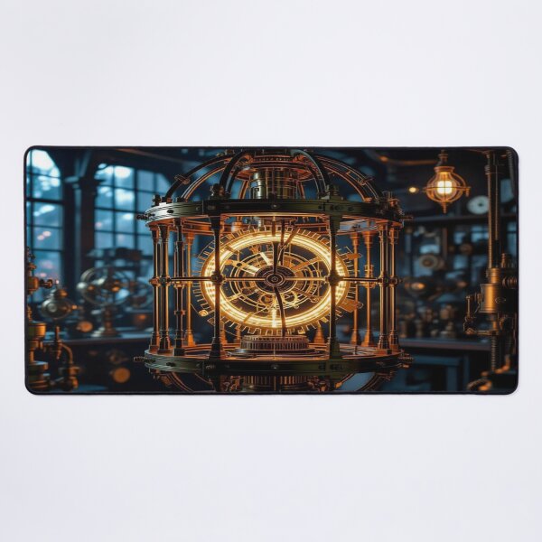 Item preview, ClockworkCage & SteamGlow – A kinetic dream between BrassWhispers, LightPulse & ticking silence designed and sold by FotoworldEdel.
