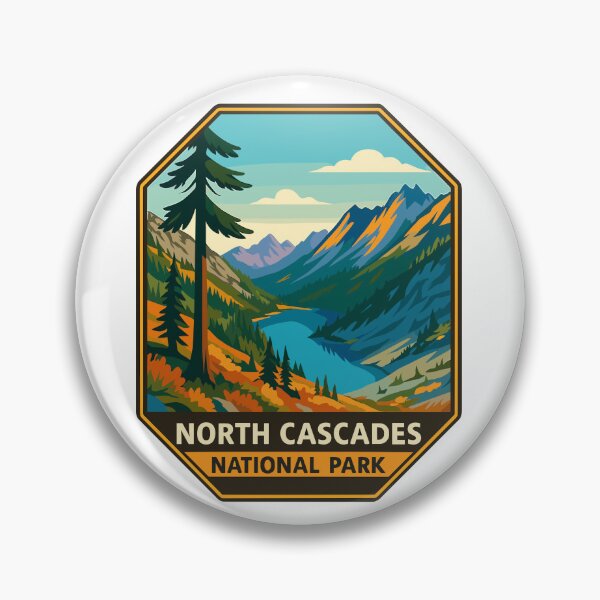 Item preview, North Cascades National Park Retro Sticker designed and sold by Ismeal Von.