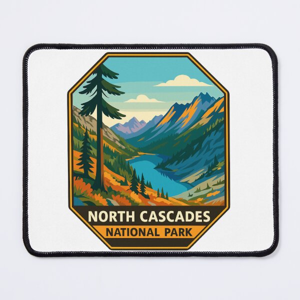 Item preview, North Cascades National Park Retro Sticker designed and sold by Ismeal Von.