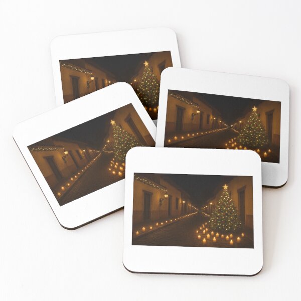 Item preview, Little lanterns, colonial street, and Christmas tree designed and sold by Erikasinhag.