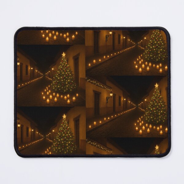Item preview, Little lanterns, colonial street, and Christmas tree designed and sold by Erikasinhag.