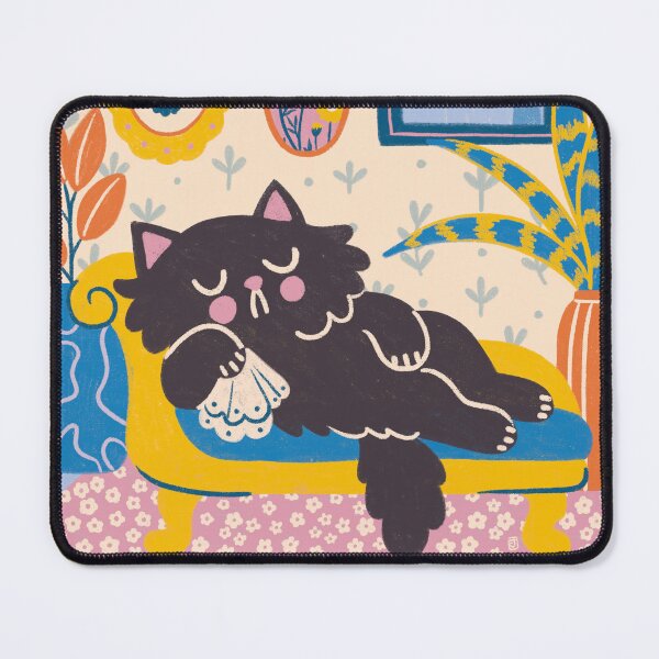 Item preview, Just a Case of the Vapours – Dramatic Fainting Cat designed and sold by Itouchedabee.