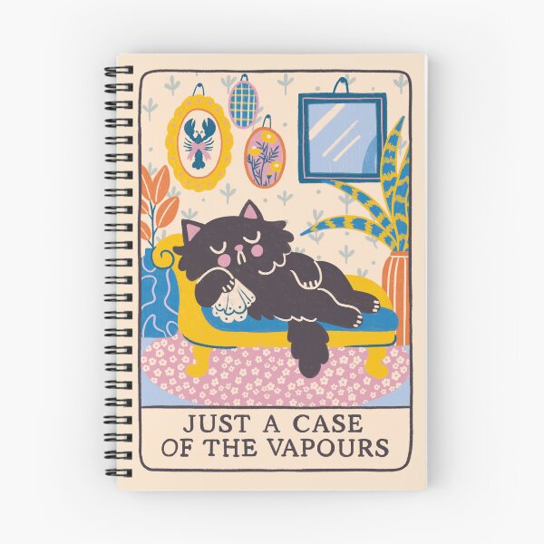 Item preview, Just a Case of the Vapours – Dramatic Fainting Cat designed and sold by Itouchedabee.