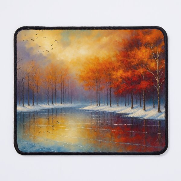 Item preview, Autumn Reflection on a Tranquil Lake designed and sold by Joey Santiago.