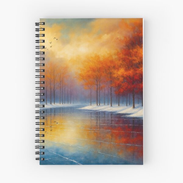Item preview, Autumn Reflection on a Tranquil Lake designed and sold by Joey Santiago.