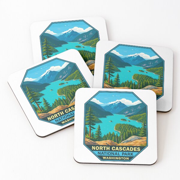 Item preview, North Cascades National Park Retro Sticker designed and sold by Ismeal Von.