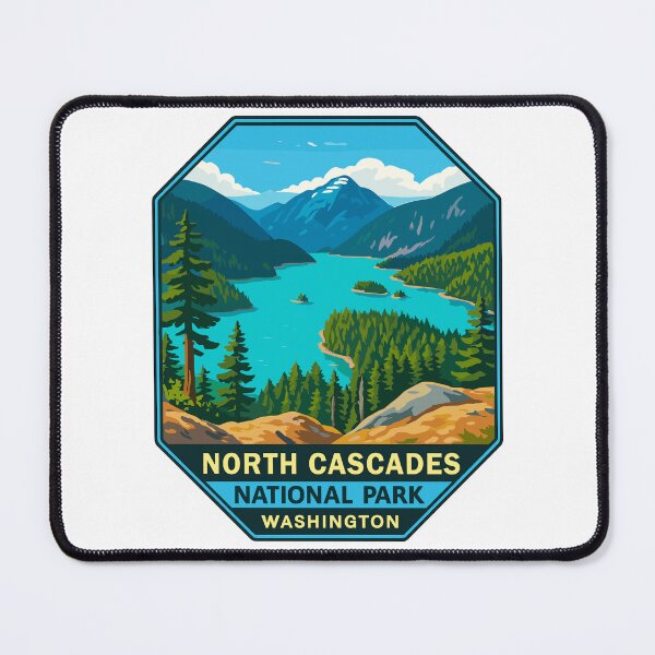 Item preview, North Cascades National Park Retro Sticker designed and sold by Ismeal Von.