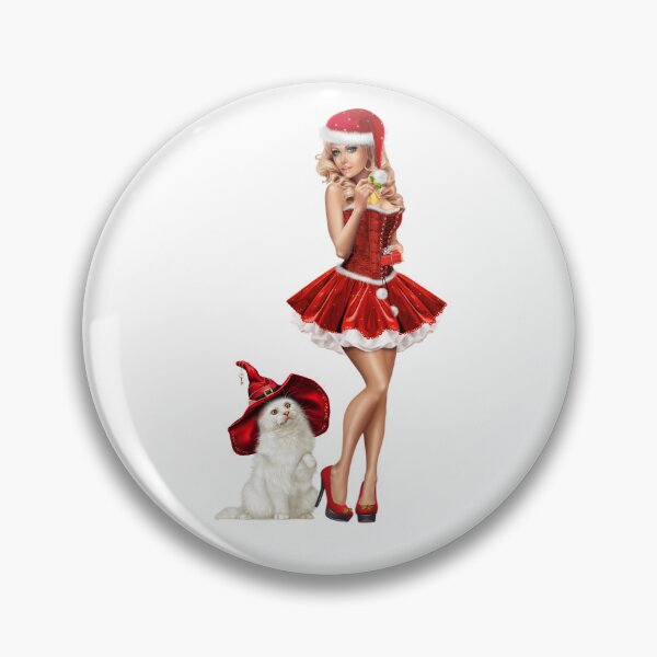 Item preview, Christmas Girl and Christmas Cat designed and sold by Print-wala.