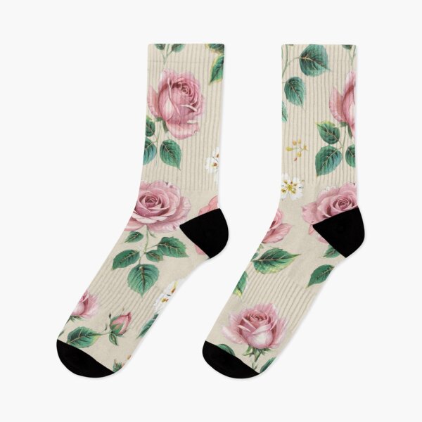 Item preview, Vintage style pink roses designed and sold by Nice-patterns.