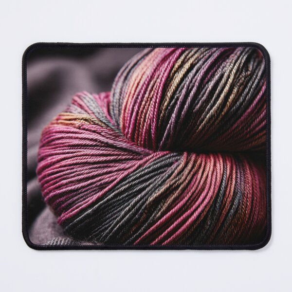 Item preview, Colorful yarn on a dark fabric designed and sold by anytka.