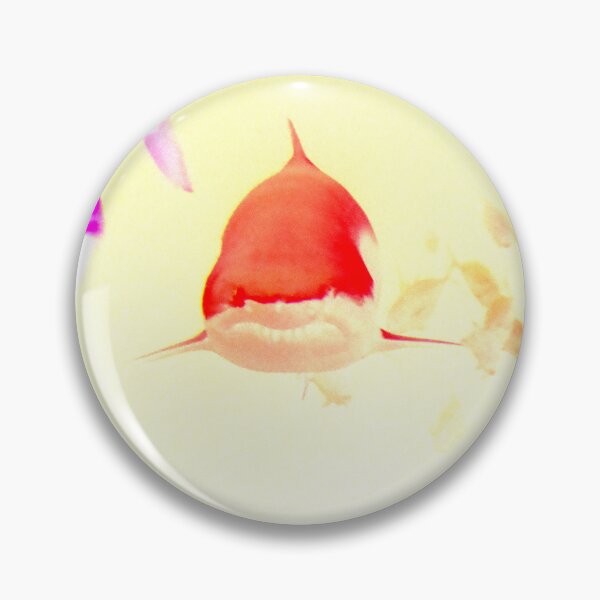 Item preview, Fast-moving shark – red-and-white predator on a diving course / Swiss Artwork Photography designed and sold by Raphael Wolf.