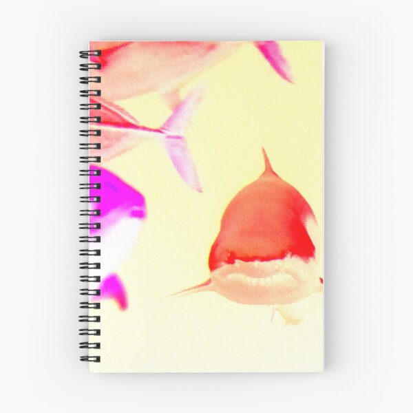 Item preview, Fast-moving shark – red-and-white predator on a diving course / Swiss Artwork Photography designed and sold by Raphael Wolf.