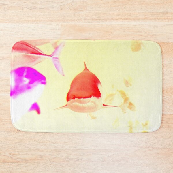 Item preview, Fast-moving shark – red-and-white predator on a diving course / Swiss Artwork Photography designed and sold by Raphael Wolf.