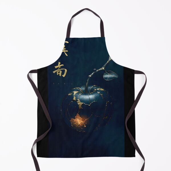 Item preview, “Golden Apple” – Modern Kintsugi Apple Art Print designed and sold by Vibranta Studio.