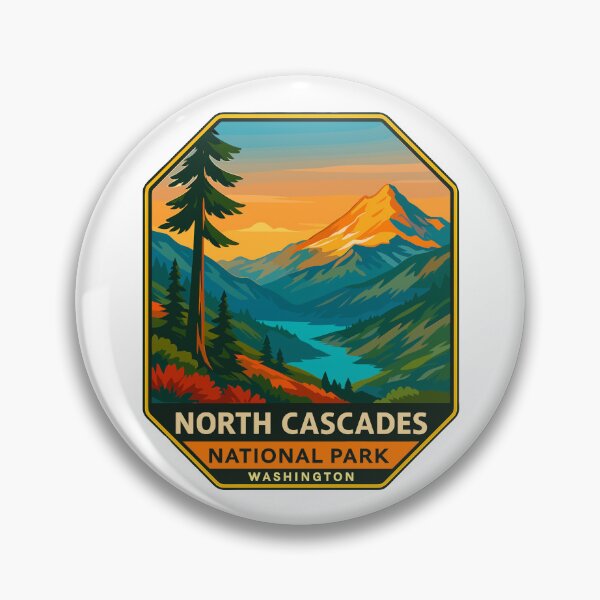 Item preview, North Cascades National Park Retro Sticker designed and sold by Ismeal Von.