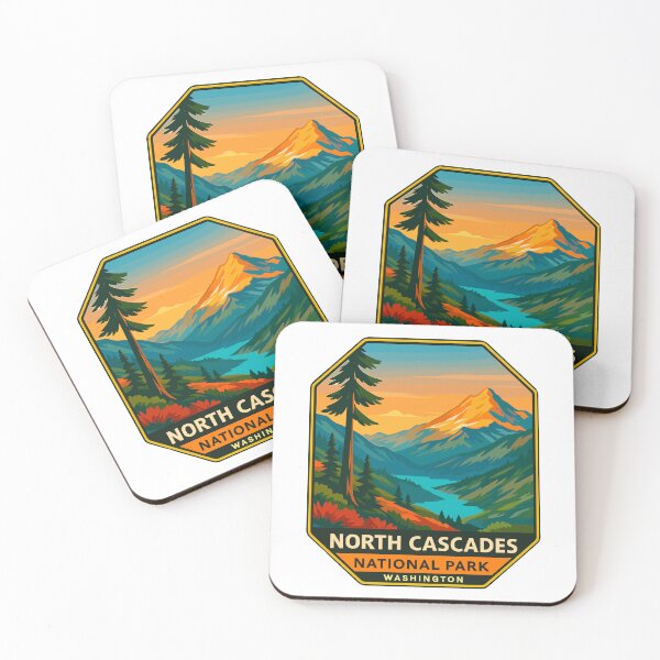 Item preview, North Cascades National Park Retro Sticker designed and sold by Ismeal Von.