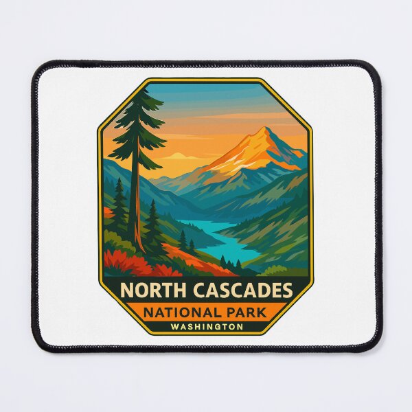 Item preview, North Cascades National Park Retro Sticker designed and sold by Ismeal Von.
