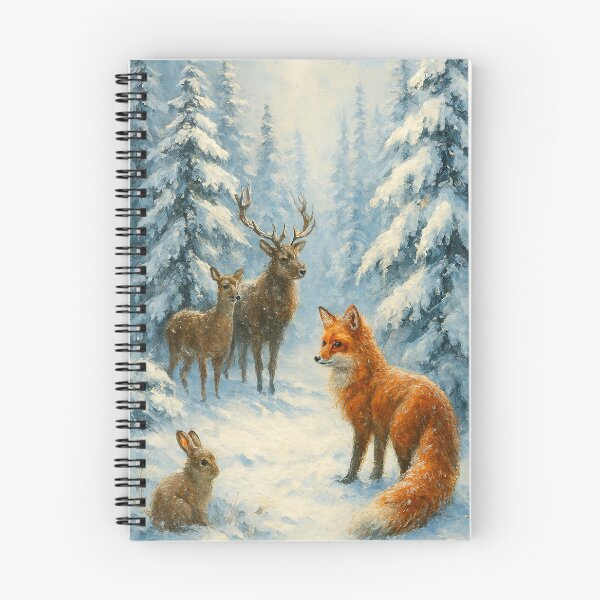 Item preview, Floresta Invernal com Animais Silvestres   designed and sold by Leonornature.