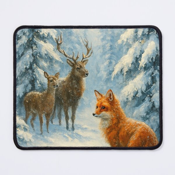 Item preview, Floresta Invernal com Animais Silvestres designed and sold by Leonornature.