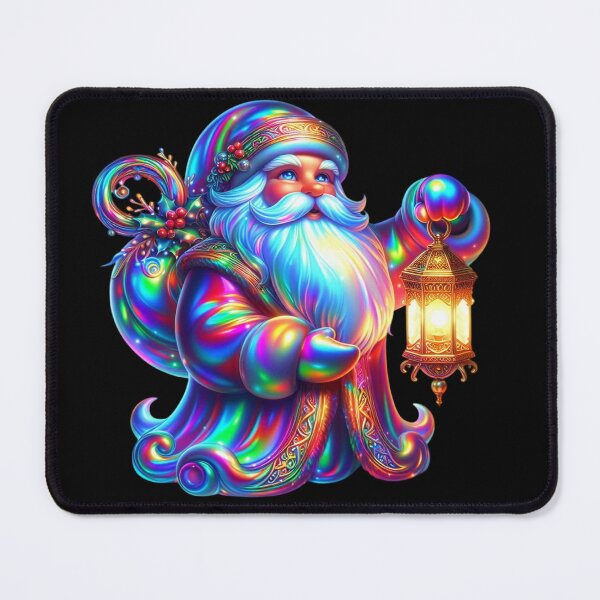 Item preview, Radiant Santa – Iridescent Fantasy Christmas Art designed and sold by lucidfrog.