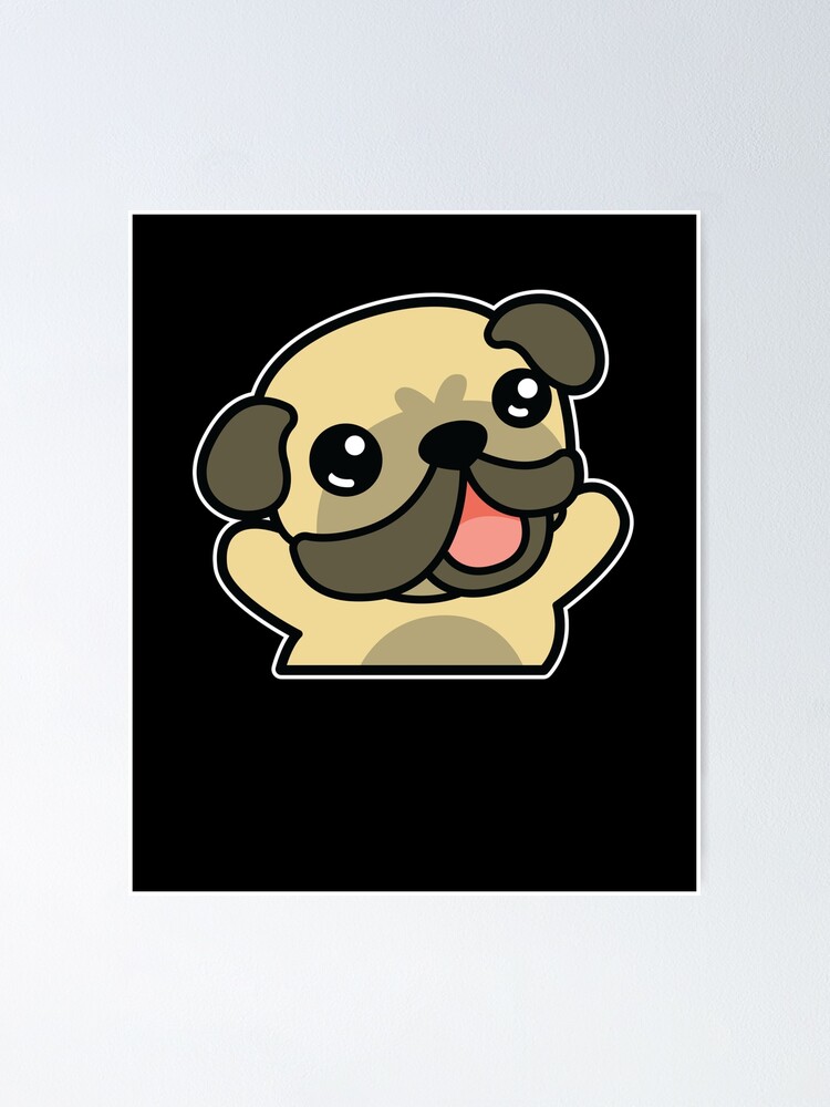 Niedlicher Japanischer Art Anime Pug Hund Poster Von Printpress Redbubble Track brawl stars stats, calculate your win rate and get tips. redbubble