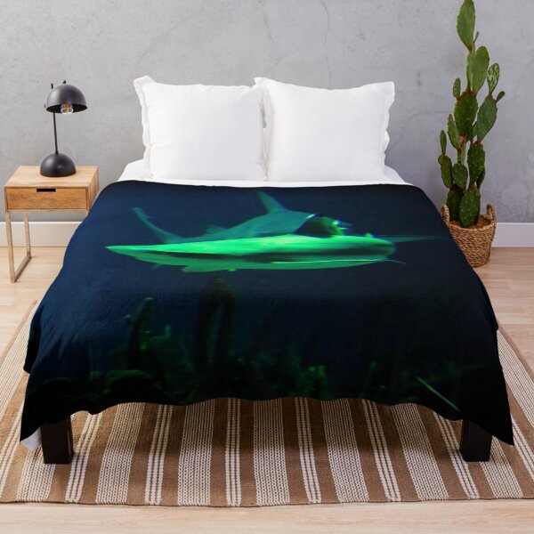 Item preview, Ruler of the Seas – Gigantic Shark in the Shadows / Swiss Artwork Photography designed and sold by Raphael Wolf.