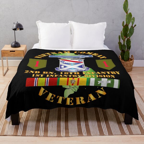 Item preview, Army - Vietnam Combat Infantry Veteran w 2nd Bn 18th Inf 1st Inf Div SSI designed and sold by Military Insignia Products.