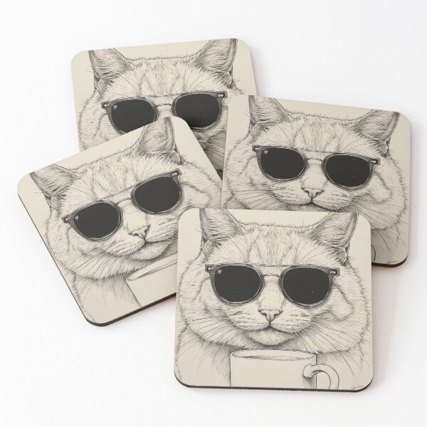 Item preview, Cool Cat Coffee Break designed and sold by YAM716.