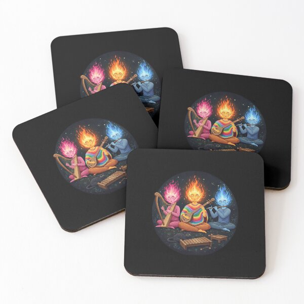 Item preview,  Mystical Fire Head Musicians Playing Zen Music  designed and sold by TeeARTHY.