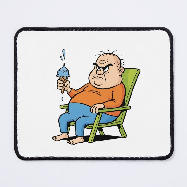 Item preview, Retro Grumpy Cartoon Man T-Shirt: My Diet Starts Tomorrow - Vintage 70s cartoon ziggy Style designed and sold by lamiarte.