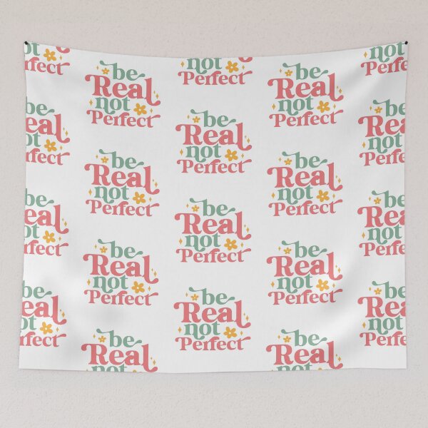 Item preview, be real not perfect, Christmas quote, Happy new year, new beginning, lets forget the past, lets look to the future designed and sold by chipmuckdesignn.