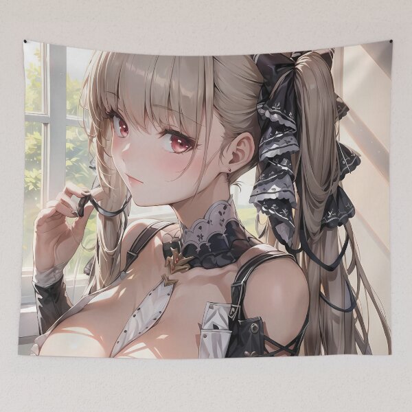 Item preview, Encantadora y formidable chica anime de Azur Lane junto a la ventana designed and sold by thedarvills.