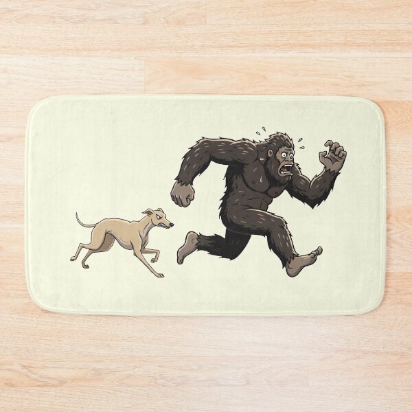 Item preview, Funny Greyhound Bigfoot Chasing Boys Girls Kids designed and sold by FurryHavenPH.