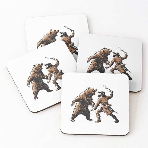 Item preview, Epic Fantasy Warrior Fighting Angry Brown Bear designed and sold by TeeARTHY.