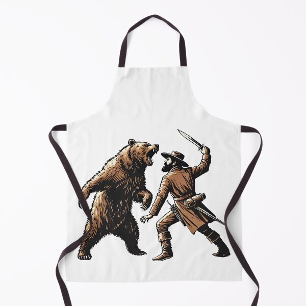Item preview, Epic Fantasy Warrior Fighting Angry Brown Bear designed and sold by TeeARTHY.