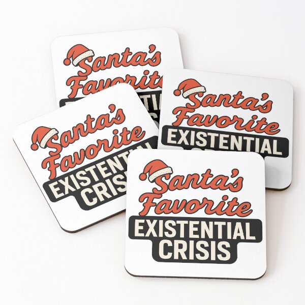 Item preview, Santa’s Favorite Existential Crisis – Funny Dark Holiday Design designed and sold by Weasel Graphix.