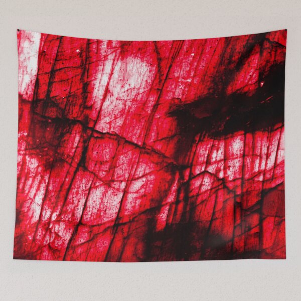 Item preview, Red Labradorite – Glowing Gemstone / Swiss Artwork Photography designed and sold by Raphael Wolf.