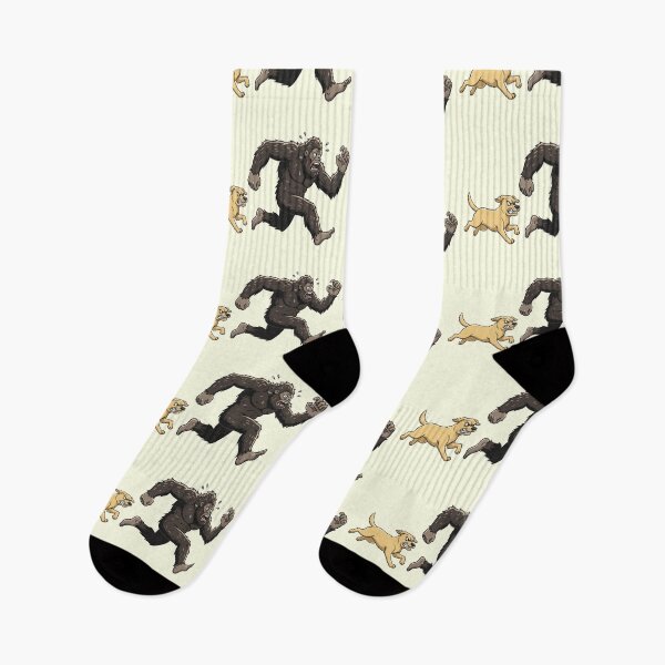Item preview, Funny Labrador Bigfoot Chasing Boys Girls Kids designed and sold by FurryHavenPH.